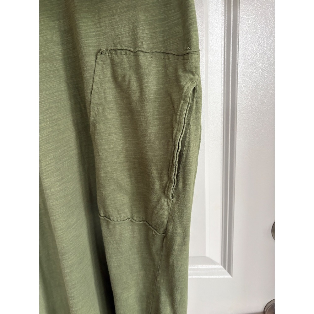 Stitchdrop Olive Lagenlook Pocket Midi Dress M - Picture 5 of 11